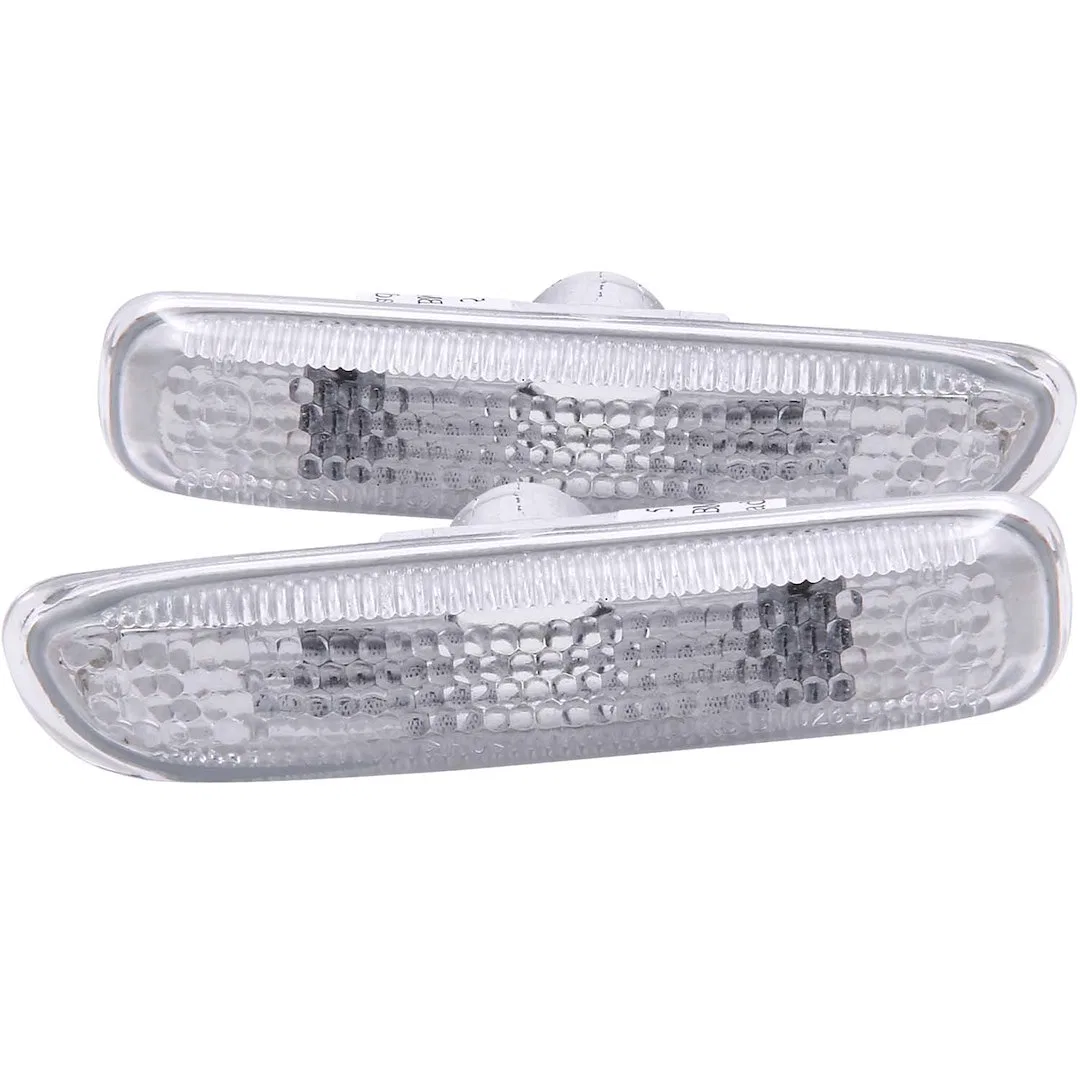 511024 – ANZO Side Marker Light, Fender Clear Lens Chrome Trim Set Of 2